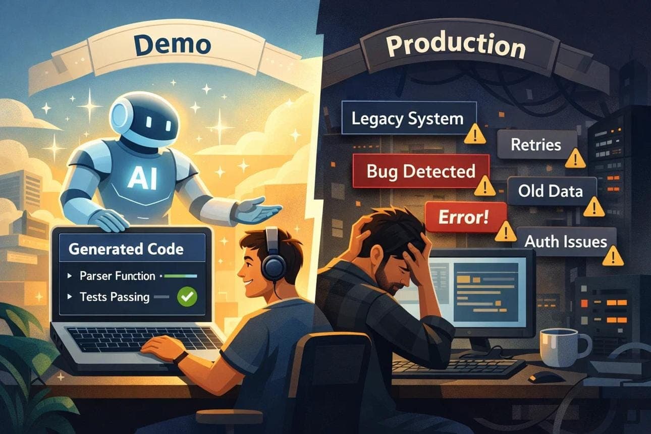 Prototype versus production — the gap between a working demo and software trusted by millions