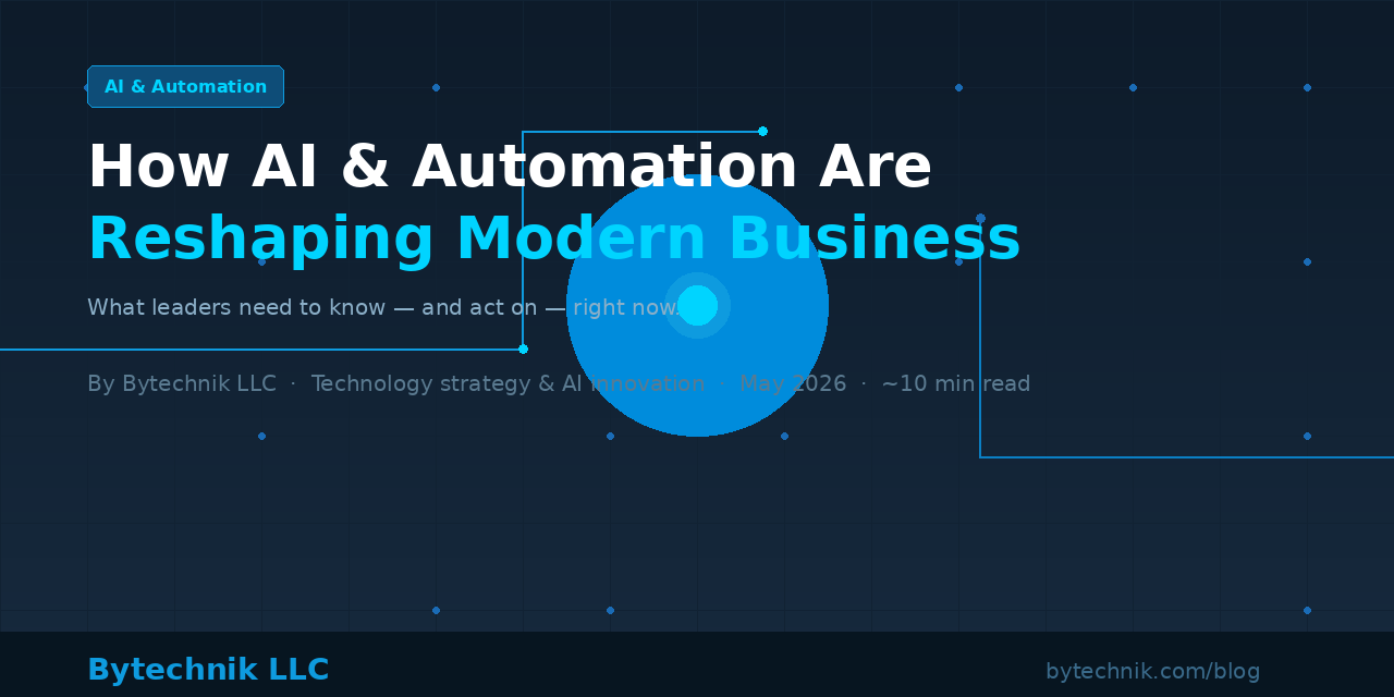 AI and automation in business — Bytechnik LLC